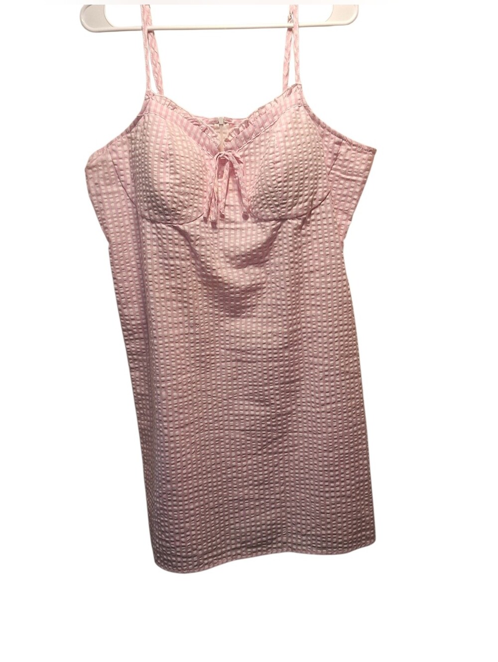Light Pink Textured Sleeveless Dress Spaghetti Strap XXL